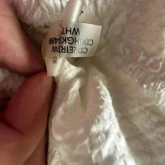 Calvin Klein white ruffled sleeveless sundress est size XL missing size tag - Picture 11 of 11